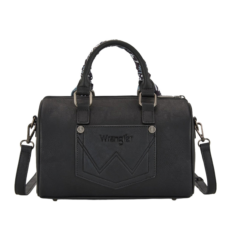 Wrangler Southwestern Paisley Barrel Bag (X6S4924BAG) Black Back