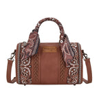 Wrangler Southwestern Paisley Barrel Bag (X6S4924BAG) Tan Front