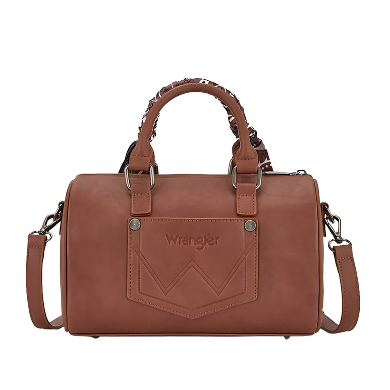 Wrangler Southwestern Paisley Barrel Bag (X6S4924BAG) Tan Back