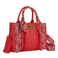Wrangler Southwestern Paisley Crossbody Bag (X6S4923BAG) Red Front