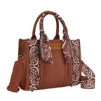 Wrangler Southwestern Paisley Crossbody Bag (X6S4923BAG) Tan Front