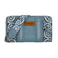 Wrangler Southwestern Paisley Wallet (X6S4926WLT) Blue