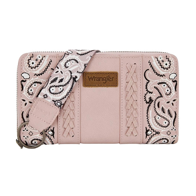Wrangler Southwestern Paisley Wallet (X6S4926WLT) Pink Front