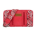 Wrangler Southwestern Paisley Wallet (X6S4926WLT) Red Front