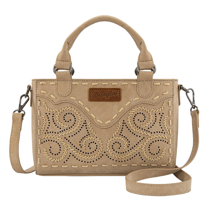 Wrangler Southwestern Swirl Crossbody Bag (X6S4938BAG) Natural Front