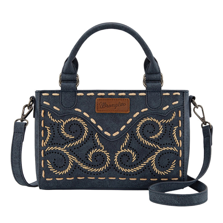 Wrangler Southwestern Swirl Crossbody Bag (X6S4938BAG) Navy Front