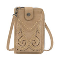 Wrangler Southwestern Swirl Phone Wallet Bag (X6S4939BAG) Natural Front