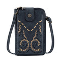 Wrangler Southwestern Swirl Phone Wallet Bag (X6S4939BAG) Navy Front