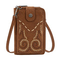 Wrangler Southwestern Swirl Phone Wallet Bag (X6S4939BAG) Tan Front
