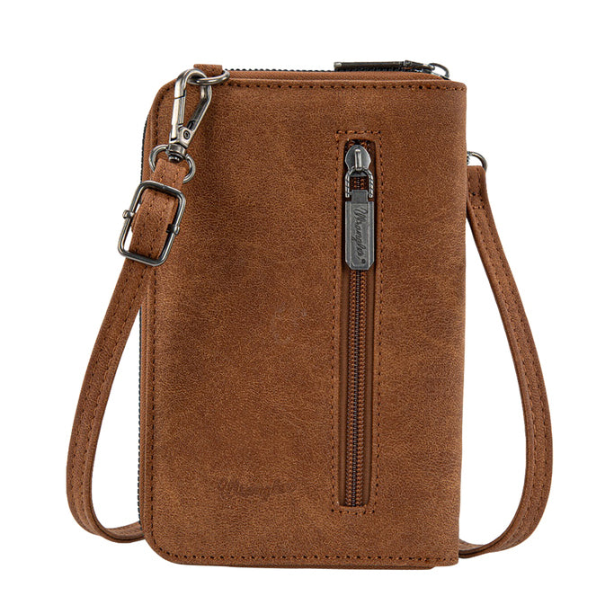 Wrangler Southwestern Swirl Phone Wallet Bag (X6S4939BAG) Tan Back