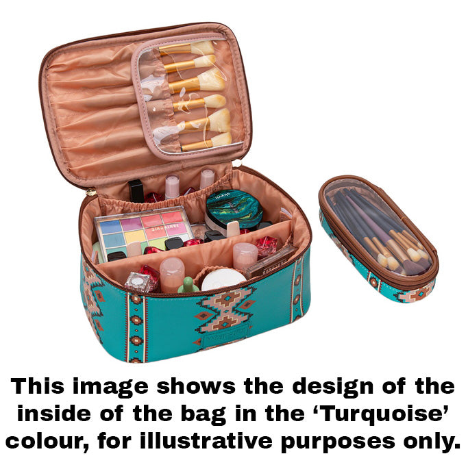 Wrangler Southwestern Travel Cosmetic Bag (X6S4945COS) Inside