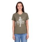 Wrangler Womens Adriana S/S Tee (X6W2598538) Khaki Marle