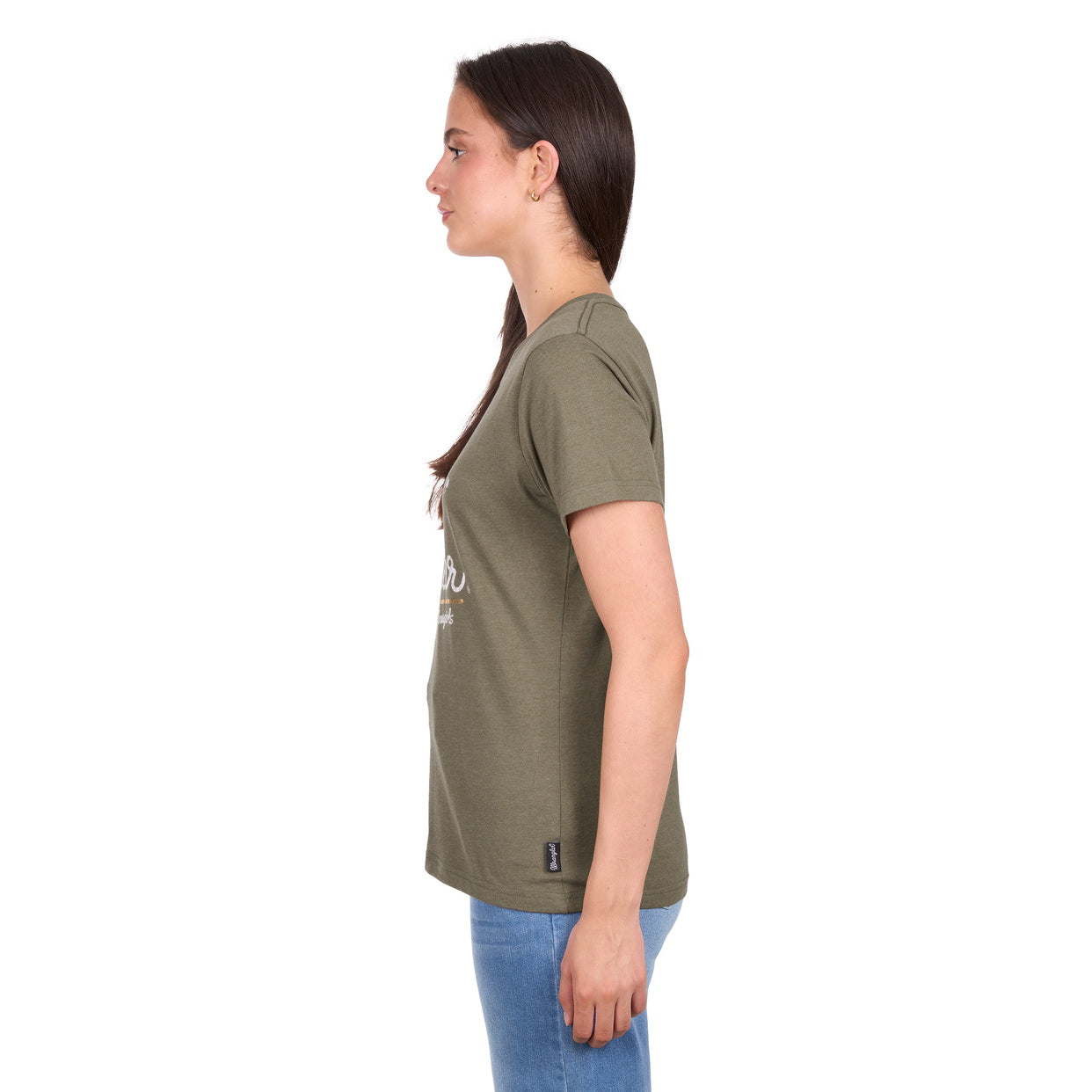 Wrangler Womens Adriana S/S Tee (X6W2598538) Khaki Marle