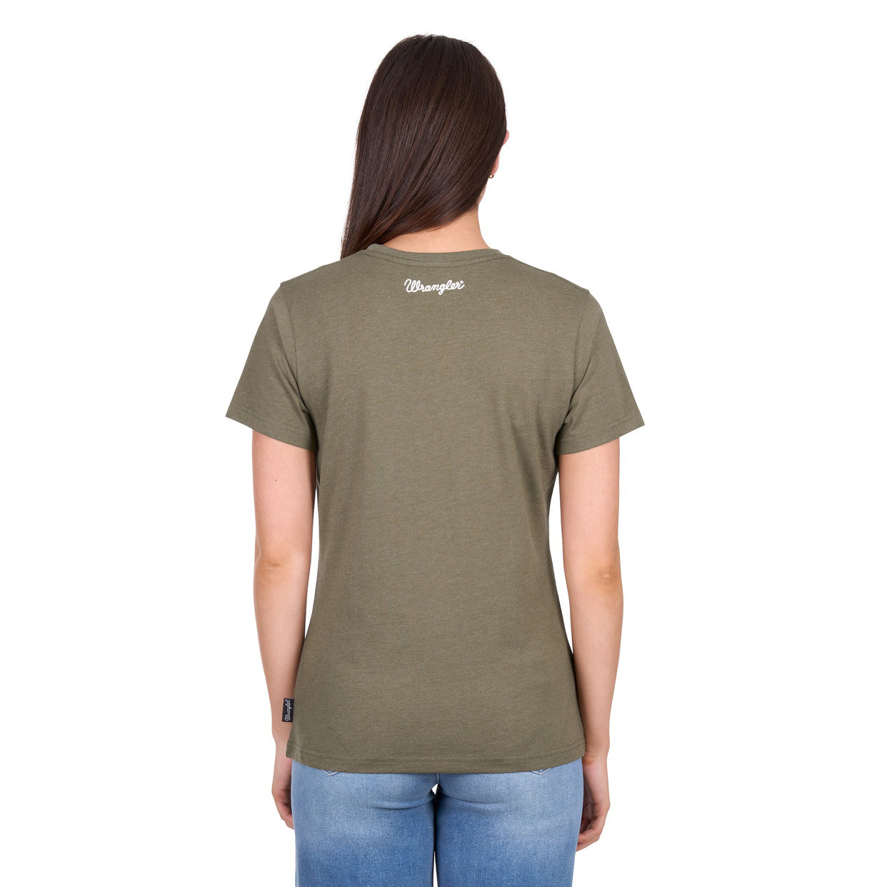 Wrangler Womens Adriana S/S Tee (X6W2598538) Khaki Marle