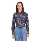 Wrangler Womens Bronx L/S Shirt (X6W2127561) Navy