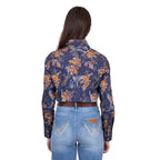 Wrangler Womens Bronx L/S Shirt (X6W2127561) Navy