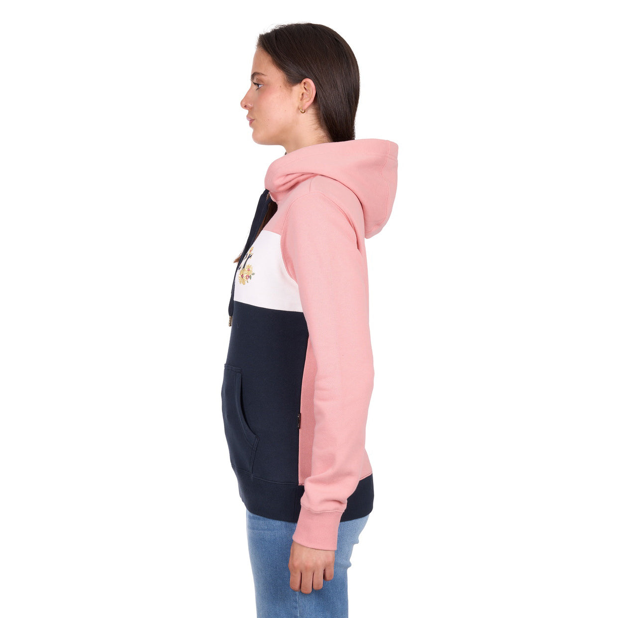 Wrangler Womens Brooke Hoodie (X6W2597541) Rose/Navy