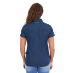 Wrangler Womens Charlie S/S Shirt (X6S2107611) Dark Denim