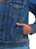 Wrangler Womens Classic Denim Jacket (112373778) Light Wash
