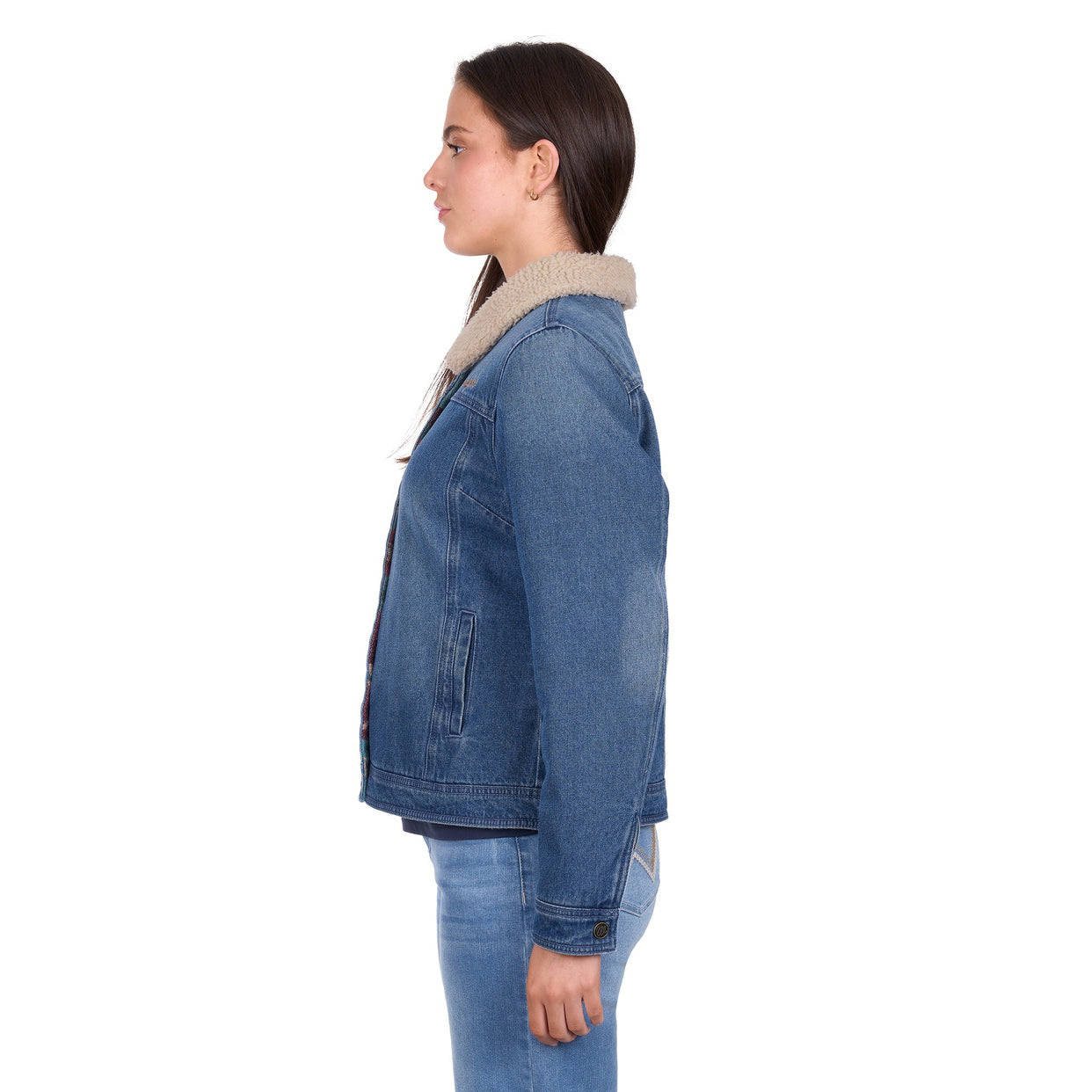 Wrangler Womens Dixie Jacket (X6W2701568) Denim/Multi