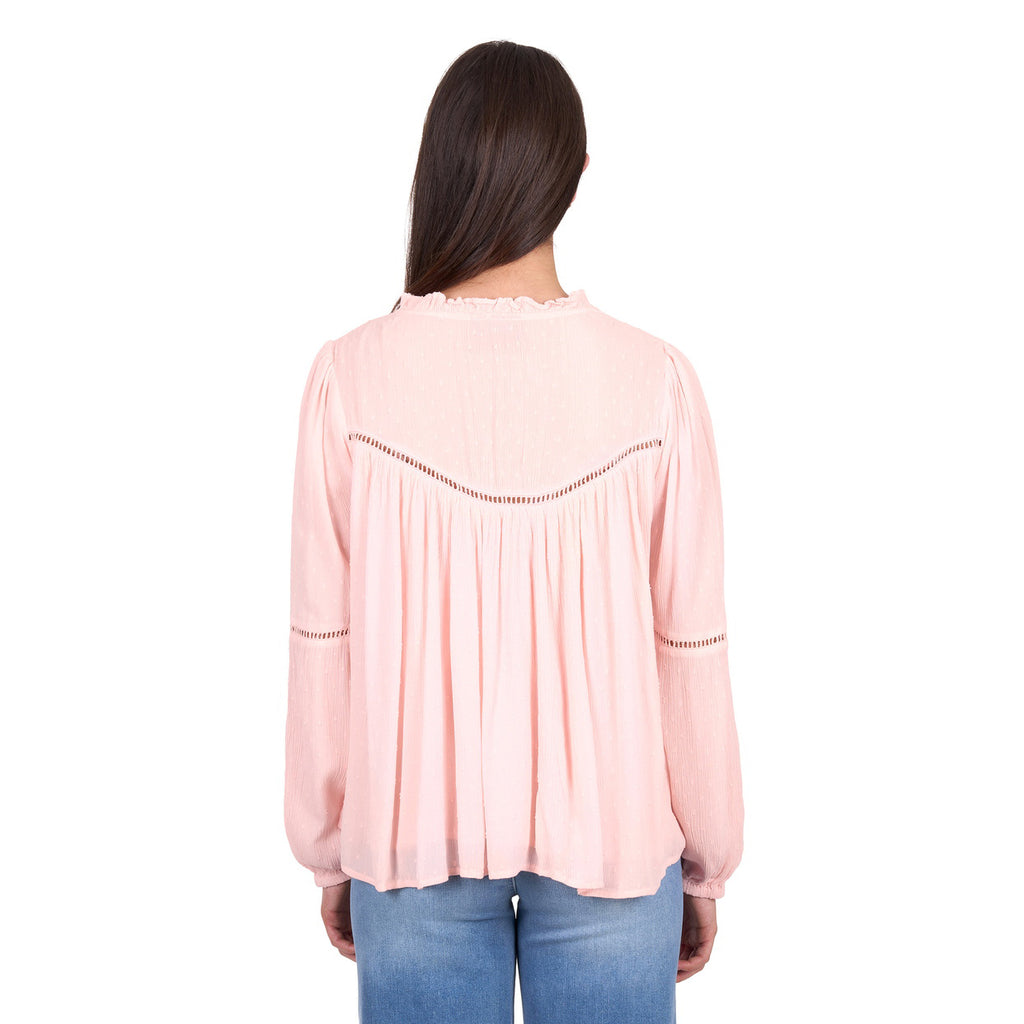 Wrangler Womens Elissa L-S Blouse (X6W2541191) Blush_60348_