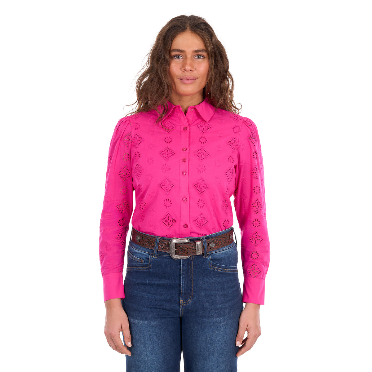 Wrangler Womens Fleur L/S Shirt (X6S2104600) Pink