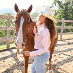 Wrangler Womens Hazel Logo L/S Shirt (XCP2111608) Blush