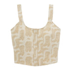 Wrangler Womens Jacquard Top (112382720) Beige
