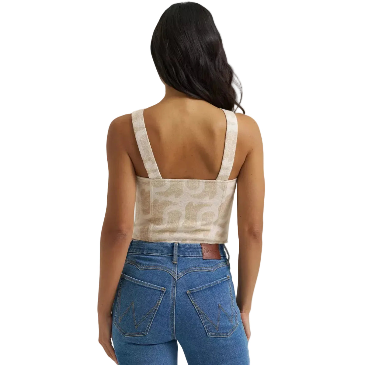 Wrangler Womens Jacquard Top (112382720) Beige