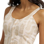 Wrangler Womens Jacquard Top (112382720) Beige
