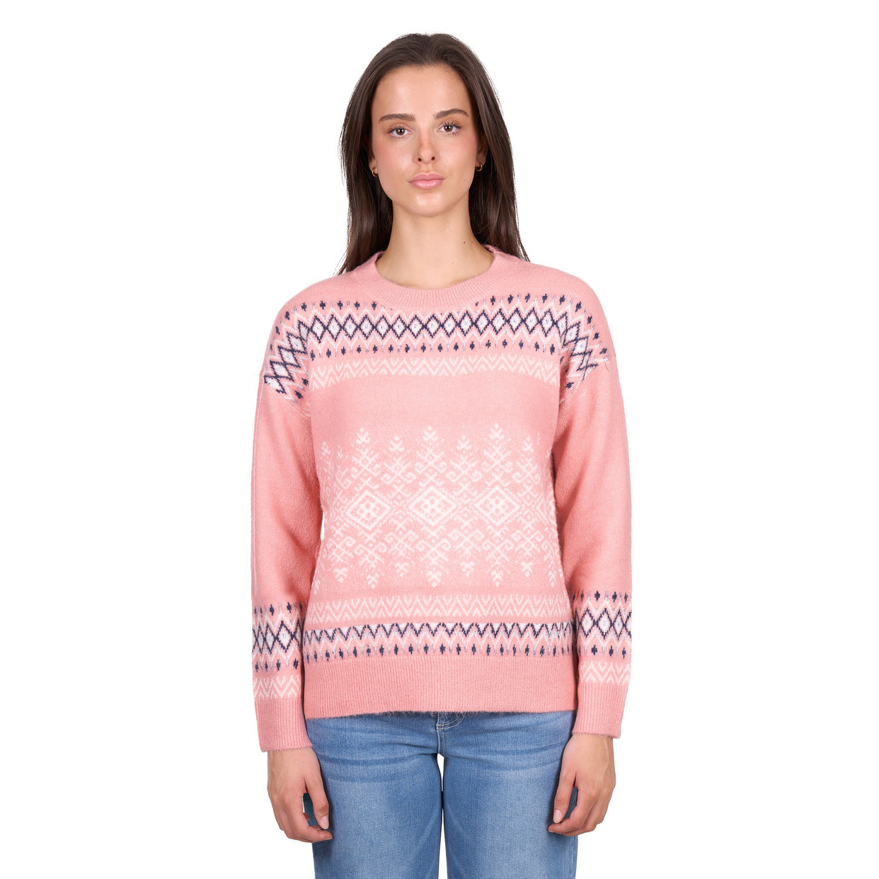 Wrangler Womens Janey Pullover Jumper (X6W2542577) Pink