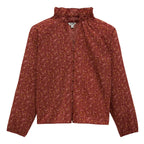 Wrangler Womens L/S Ruffle Blouse (112382526) Burgundy