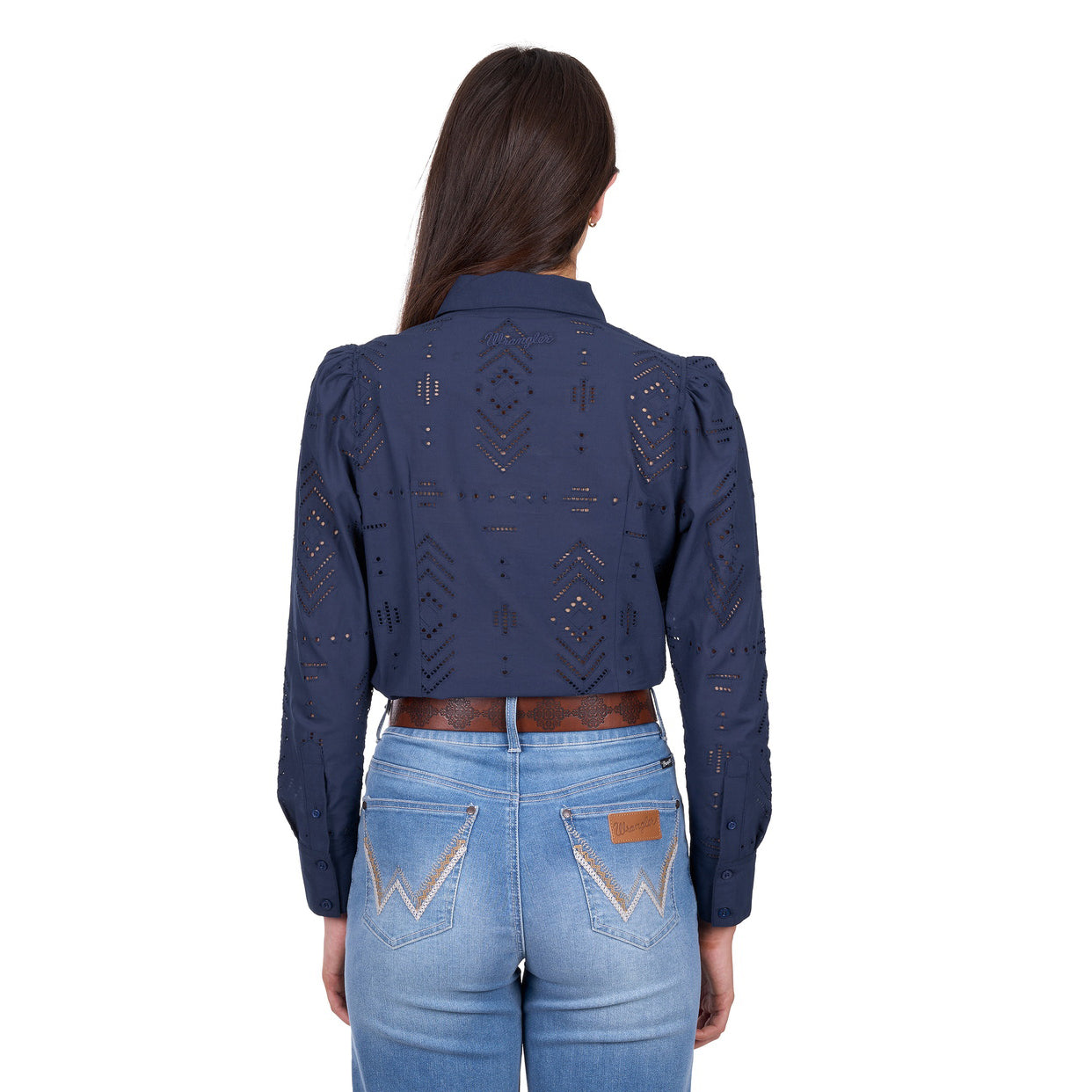 Wrangler Womens Lilly L/S Shirt (X6W2127434) Navy