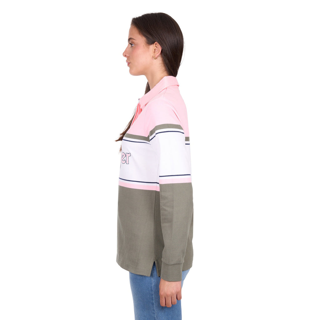 Wrangler Womens Luella Rugby (X6W2577543) Green-Pink_