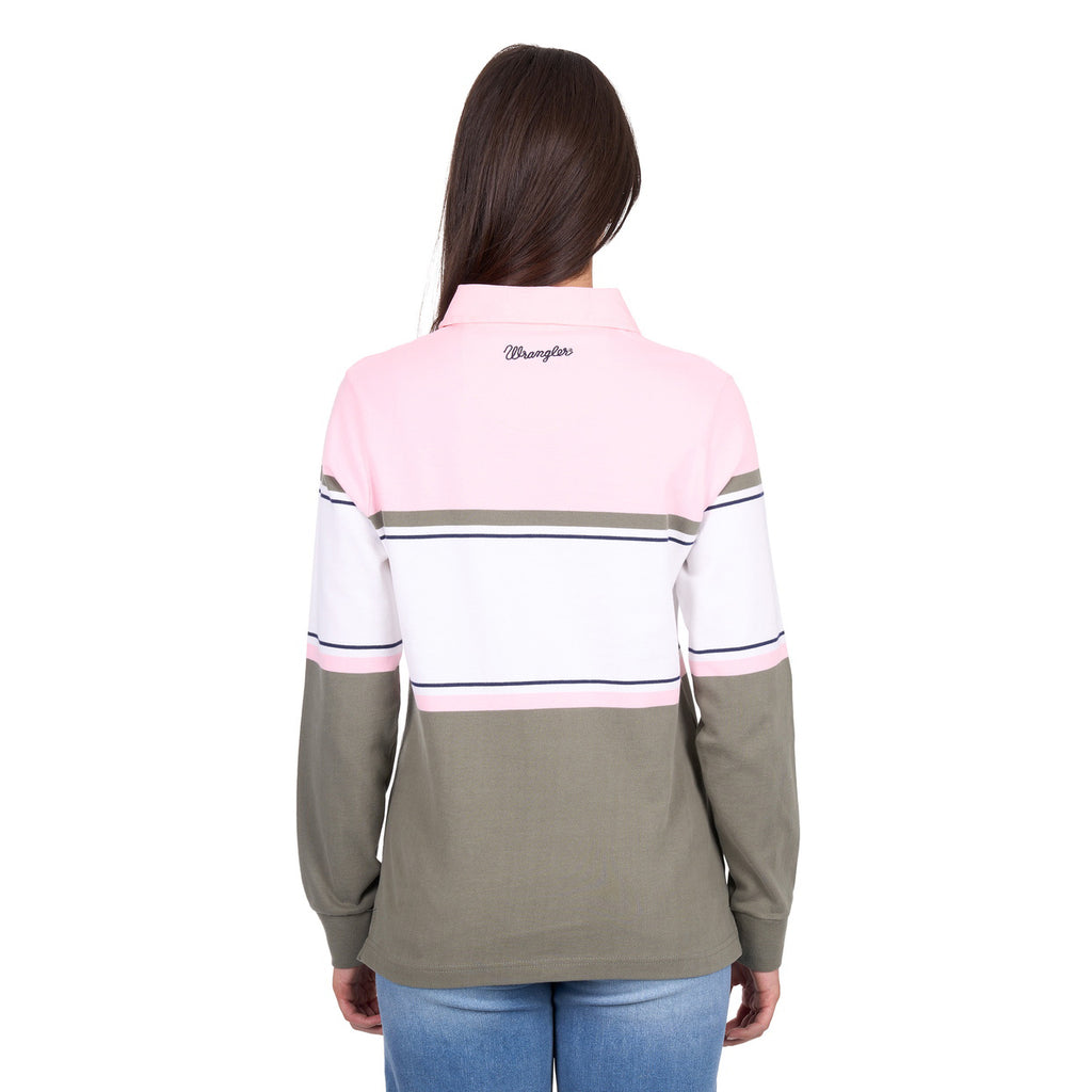 Wrangler Womens Luella Rugby (X6W2577543) Green-Pink_