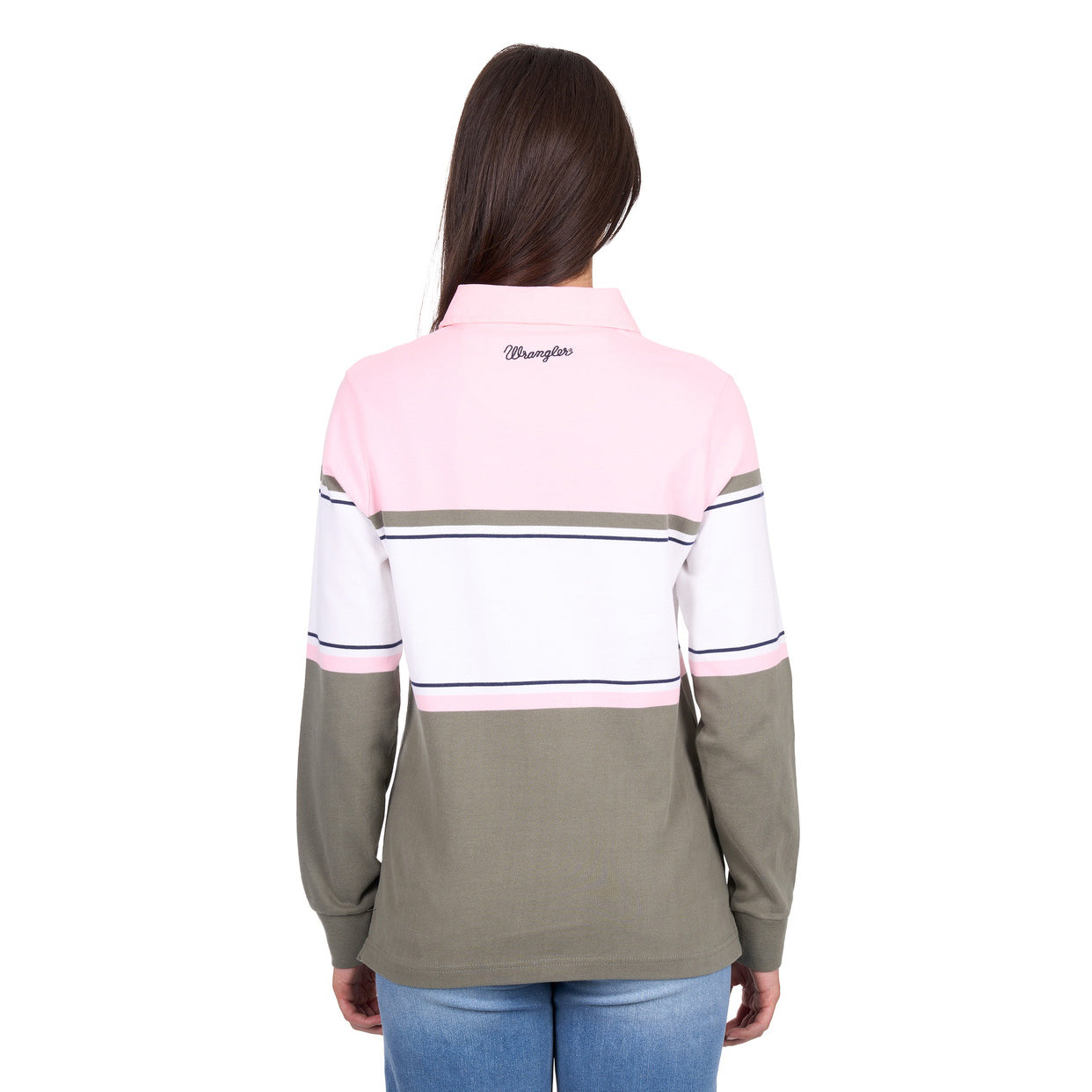 Wrangler Womens Luella Rugby (X6W2577543) Green-Pink_