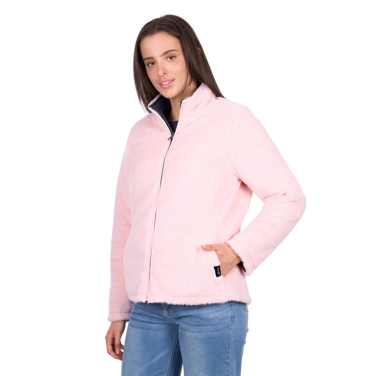 Wrangler Womens Marta Reversible Jacket (X6W2790572) Navy/Pink