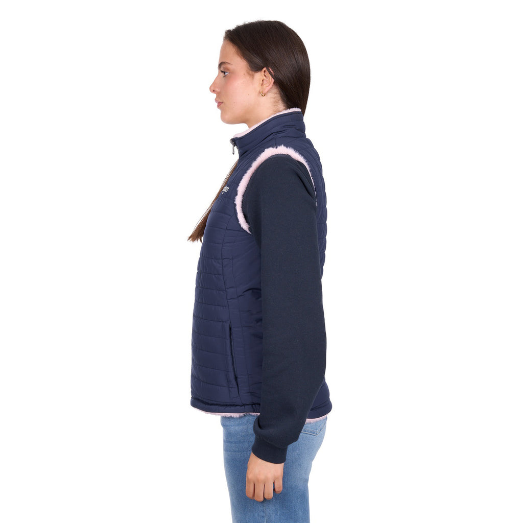 Wrangler Womens Marta Reversible Vest (X6W2694573) Navy/Pink