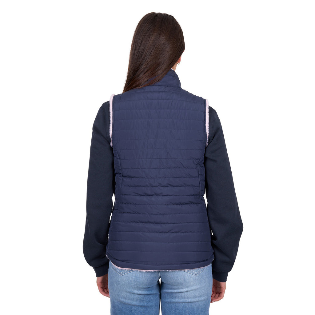Wrangler Womens Marta Reversible Vest (X6W2694573) Navy/Pink