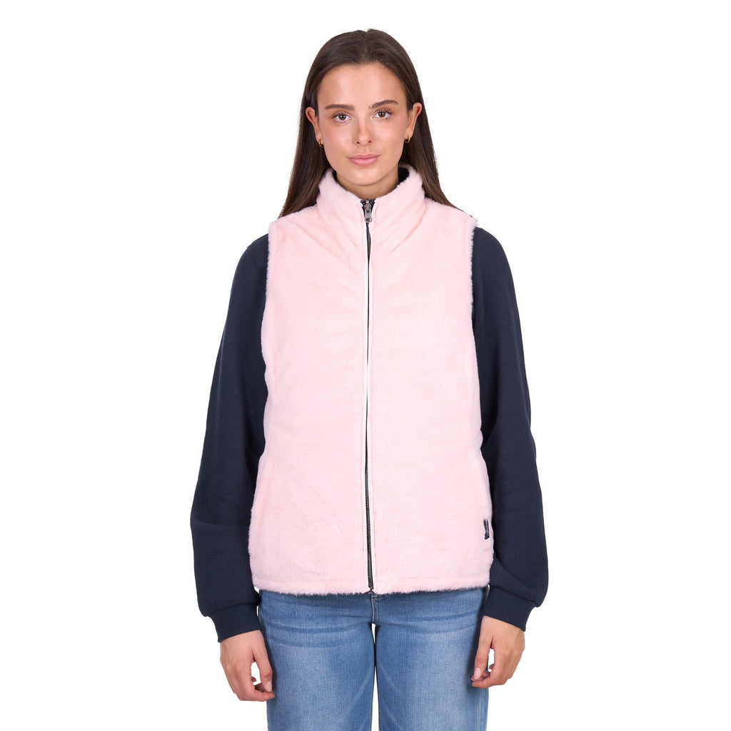 Wrangler Womens Marta Reversible Vest (X6W2694573) Navy/Pink
