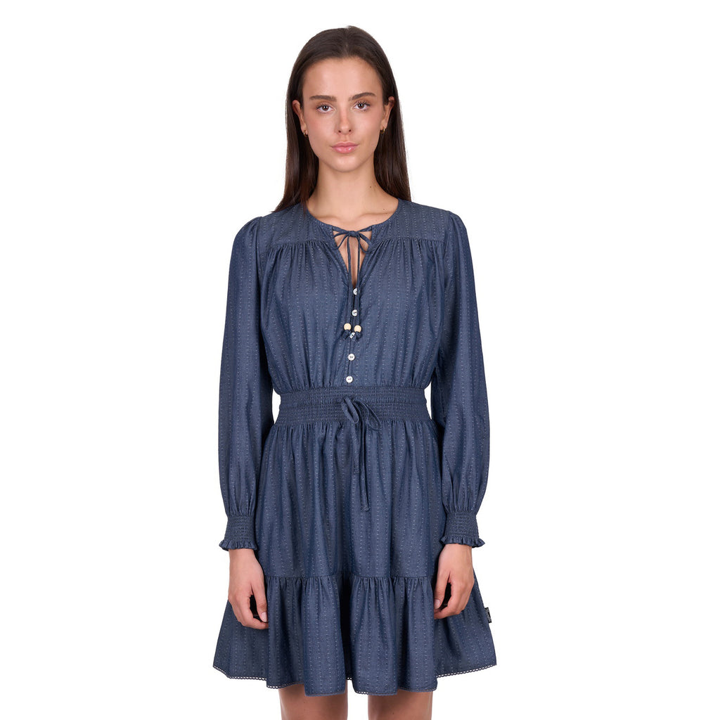 Wrangler Womens Melissa L/S Dress (X6W2405450) Navy