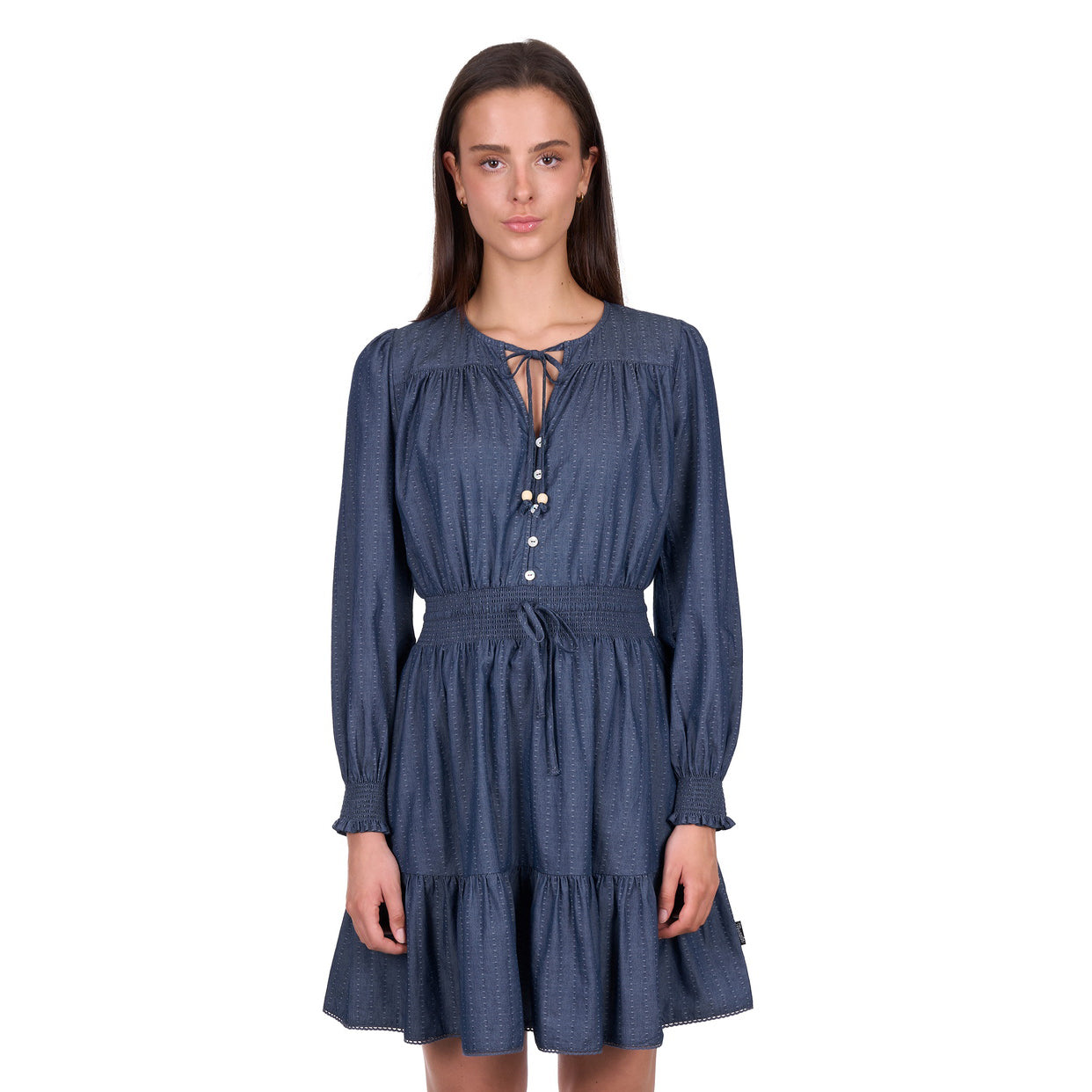 Wrangler Womens Melissa L/S Dress (X6W2405450) Navy