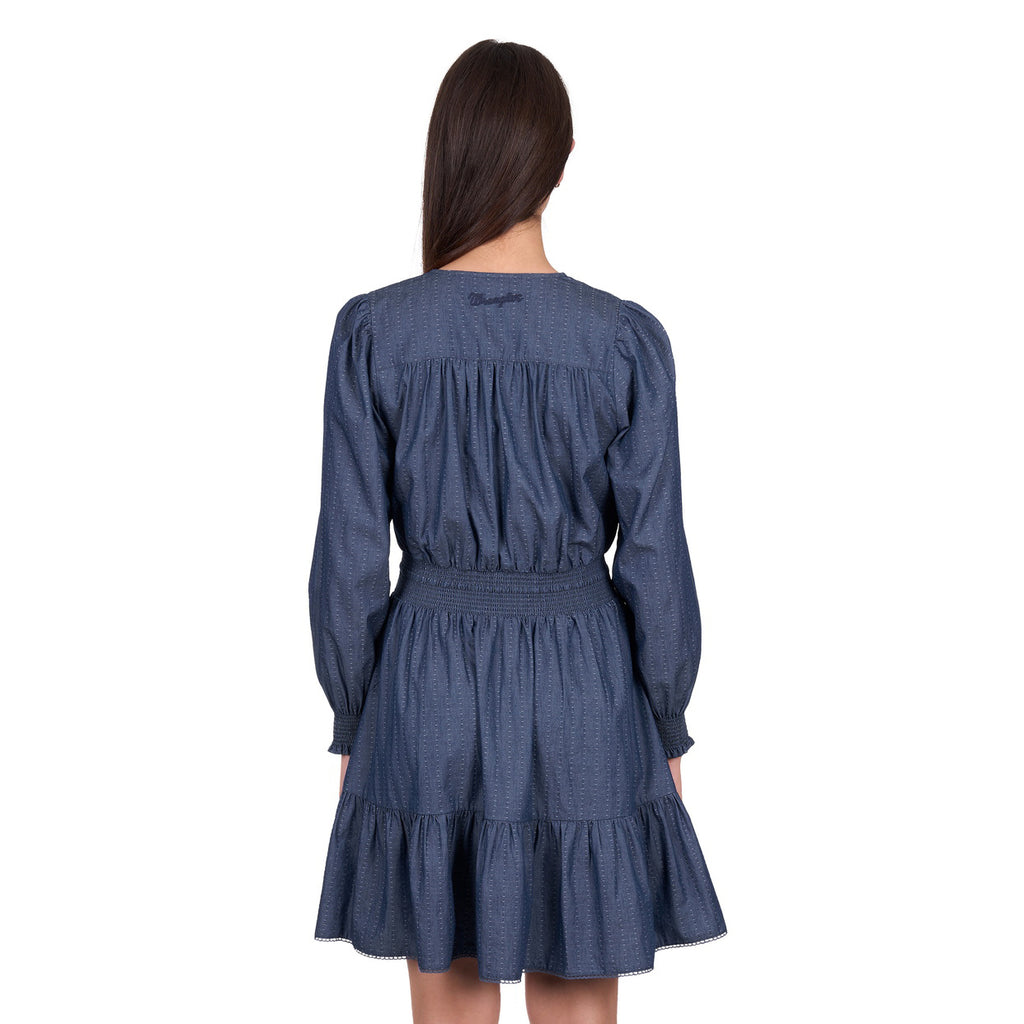 Wrangler Womens Melissa L/S Dress (X6W2405450) Navy