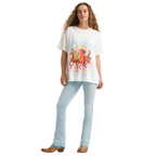 Wrangler x Lainey Wilson Womens Neon Rainbow S/S Tee (112382813) White