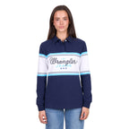 Wrangler Womens Piper Rugby (X6W2577546) Navy/Light Blue
