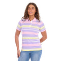 Wrangler Womens Quinn S/S Polo  (X6S2514626) Lavender/Yellow