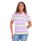 Wrangler Womens Quinn S/S Polo  (X6S2514626) Lavender/Yellow