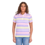 Wrangler Womens Quinn S/S Polo  (X6S2514626) Lavender/Yellow