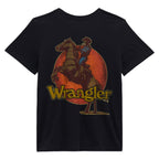 Wrangler Womens Regular Fit S/S Tee (112379661) Black Beauty Back Flat Lay