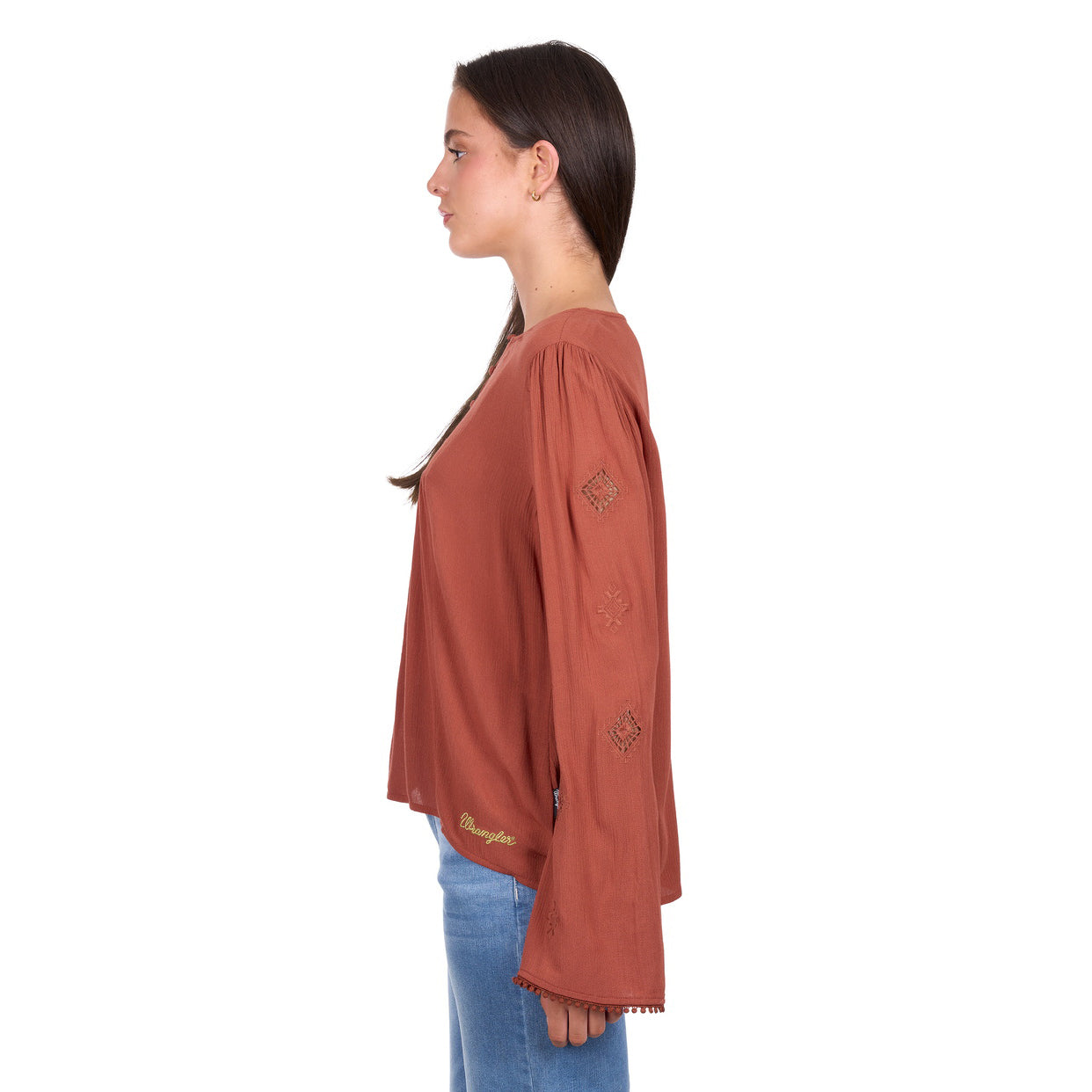 Wrangler Womens Roxana L/S Blouse (X6W2541555) Copper